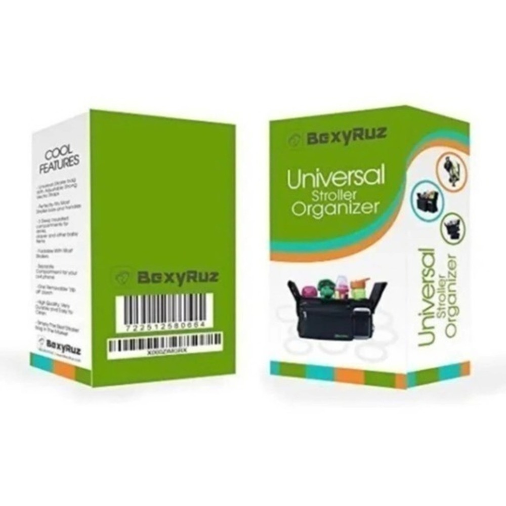 BexyRuz‎ Universal Stroller Adjustable Organizer Black NEW - Picture 4 of 8